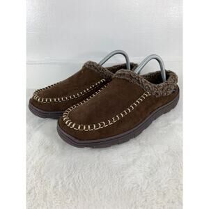 Dockers Dark Brown Men’s Moccasin Slippers Size 10